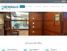 Tablet Screenshot of emmaushealth.org